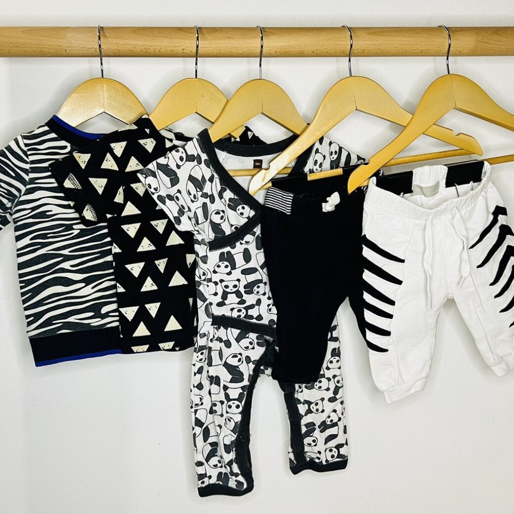 Edgy Baby Collection (3 - 6 Months): Five Black And White Items